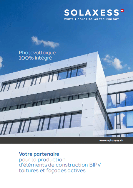 Brochure Solaxess BIPV